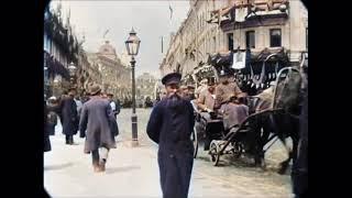 1896 - Tverskaya Street in Moscow, Russia [Colorized by AI]