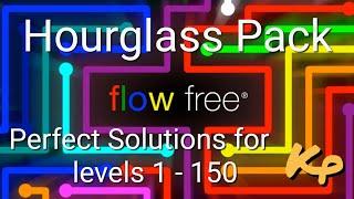 Flow Free - Hourglass Pack - Perfect Solutions for levels 1 - 150