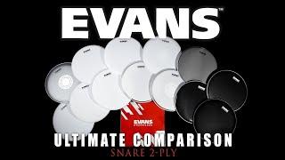 ULTIMATE EVANS Drumheads Comparison (Snare 2-ply)