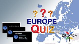 HARD Quiz on Europe | QUIZ by ZIROTCA | Test your Knowledge | Not only Party Quiz ;-)