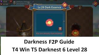 Lords Mobile: F2p T4 Wins T5 Darknest 6 Level 28 Guide