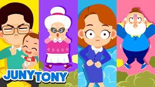 We Are a Gassy Poopy Family + More｜Kids Songs｜Cartoon｜JunyTony