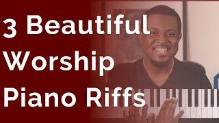 3 Worship Piano Riffs For Beginners | Create Beautiful Melodies on The Piano