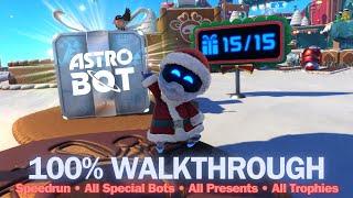 ASTRO BOT Winter Wonder DLC Trophy Guide | 100% Walkthrough – All Bots, Presents & Trophies