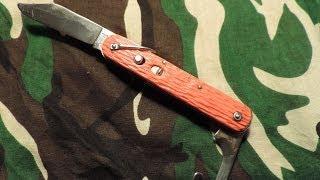 Restoring a Vintage Schrade Pilot Auto Knife  - JW's BulletsNBlades