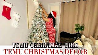 TEMU Christmas Decor | We Bought A TEMU Christmas Tree | VLOGMAS day 2