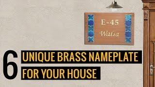 Unique Brass Name Plates For Houses online - Brass Nameplate Designs for Home