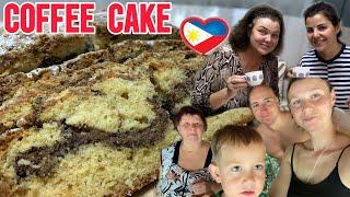 MY FAMILY CAME TO THE PHILIPPINES️/ COFFEE CAKE️/Salamat Chef RV Manabat/Remake by Cousin Olya