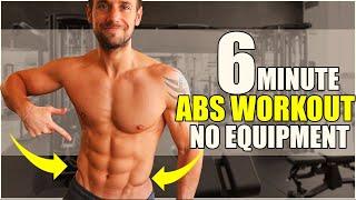 6 MINUTE ABS WORKOUT! NO EQUIPMENT! Lower ABS Focus... Follow Along Workout!