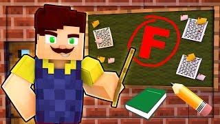 HELLO NEIGHBOR - FAILING SCHOOL! THE WORST TEACHER EVER! (Minecraft Roleplay)