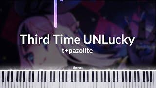 t+pazolite  - Third Time UNLucky | Piano Cover + MIDI (PLAYABLE) (4k)