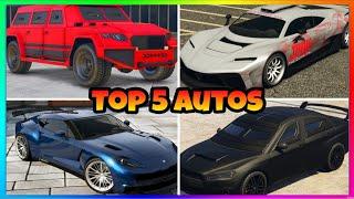 DIE TOP 5 BESTEN AUTOS IN GTA 5 ONLINE (2023) - Top 5 beste Fahrzuege GTA 5