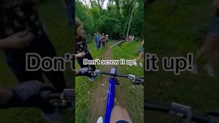 “Don’t screw it up!” #mtb #mtblife #santacruztallboy #skinnies #logride