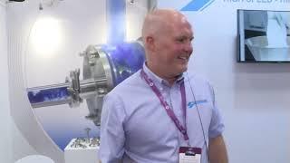 Silverson Machines demonstrating the FMX10 Powder/Liquid Mixer at PPMA Show 2024