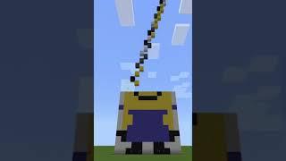 Minecraft Falling Pixel Art Minion! |#shorts