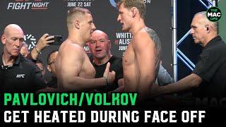 Sergei Pavlovich and Alexander Volkov get heated during Final Face Off