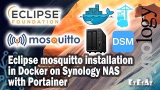 49 Eclipse mosquitto MQTT broker installation in Docker on Synology NAS with Portainer