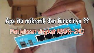 Apa itu mikrotik dan apa fungsinya