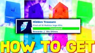 ALL 10 ROBLOX LOGO TILTS & HIDDEN TREASURE QUEST BADGE in THE GAMES! ROBLOX