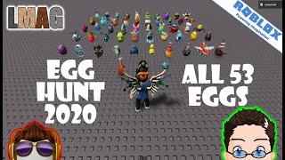 Roblox - LMAG - Easter Egg Hunt 2020 - All 53 Eggs