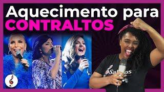 AQUECIMENTO VOCAL PARA CONTRALTOS  (Faça todos os dias antes de cantar)