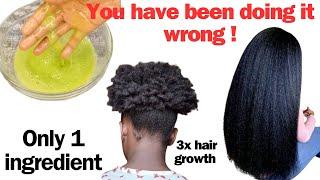 USE THIS ONCE A WEEK AND YOUR HAIR WILL GROW LIKE CRAZY! | Diy okra Gel for extreme hair growth