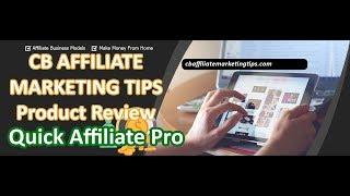 Quick Affiliate Pro Review & Bonus | Quick Affiliate Pro Demo