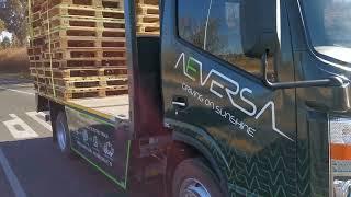 First delivery in our electric truck