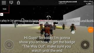 [TUTORIAL] How to get the badge"The Way Out"in Survive and Kill the Killers in Area 51