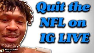 The TRUTH About David Irving Quitting the NFL on IG Live! (RANT)