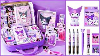 DESEMBALAGEM - CONJUNTO DE PAPELARIA KUROMI BONITO #unboxing #kuromi