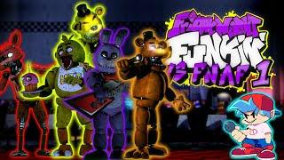 FNF Vs. FNaF 1 (Full) - Playthrough [Friday Night Funkin' Mods]