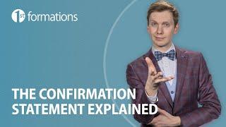 The confirmation statement explained