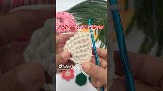 Watch the tutorial now! Crochet Tunisian leaf pattern