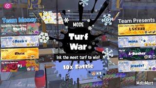 Splatoon 3 - FrostyFest 2025 - Open 10x Battle - MakoMart - Team Money vs. Team Presents