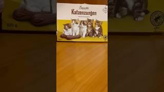 Фигурный молочный шоколад Sarotti "Katzenzungen" #обзорсладостей #milkachocolate #обзореды