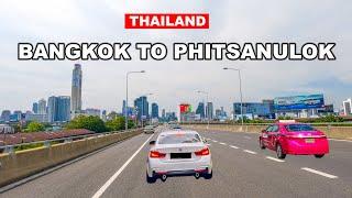 8K - Driving In Thailand Highway | Bangkok To Phitsanulok 