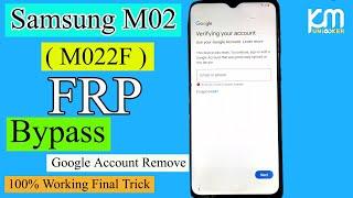 Samsung Galaxy M02 ( M022F )  FRP Bypass Android 10 | Samsung M02 Google Account Remove | M022F FRP