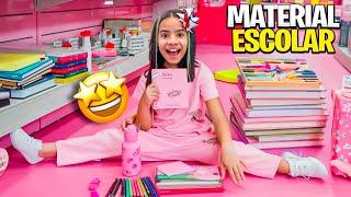 COMPRANDO MATERIAL ESCOLAR 2025 para a MIKAELLY!