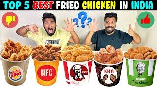 TRYING TOP 5 FRIED CHICKEN BRANDS IN INDIA FAMOUS BRAND EXPOSED