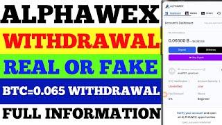 Alphawex.com Withdrawal | Alphawex.com Real or Fake | Alphawex.com | How to Withdrawal From Alphawex