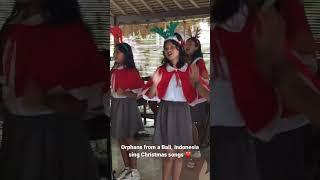 Orphans from a nursery in Bali, Indonesia sing Christmas songs ️