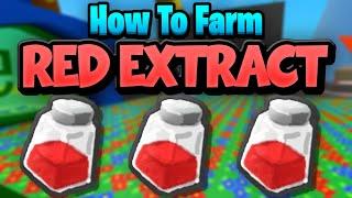 How to Get Red Extract Fast! [25+ Per Day] - Bee Swarm Simulator