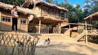 The process of building a farm alone in the forest - build bamboo houses | Chuc Thi Hong