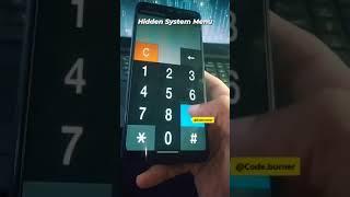 Hidden System Manu in Mobile | Technology | Fun Facts | Code Burner