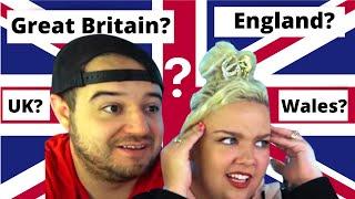 Americans React to The Difference between the United Kingdom Great Britain and England