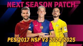 PES 2017 Next Season Patch V3 Update 2024/2025