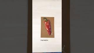 Hyper realistic drawing #redpepper #viralvideo #viralshorts #redchilli #hyperrealisticart