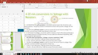 Brief Explanation of 4--20mA converted to 1-5 or 2-10 VDC with Resistors