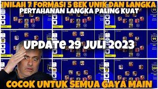 Inilah 7 Formasi 5 Bek Unik Dan Langka Paling Kuat - Di Efootball 2023 Mobile